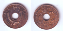 East Africa 5 Cents 1935 - British Colony