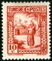 TUNISIA, FRENCH PROTECTORATE, USI E COSTUMI, 1931, FRANCOBOLLO NUOVO (MLH*), Mi 175, Scott 126, YT 165 - Ungebraucht