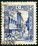 TUNISIA, FRENCH PROTECTORATE, MOSCHEA TUNISI, 1931, FRANCOBOLLO USATO, Mi 181, Scott 132, YT 171 - Used Stamps