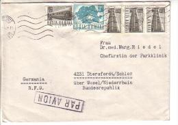 GOOD ROMANIA Postal Cover To GERMANY 1972 - Good Stamped: Map ; Train - Briefe U. Dokumente