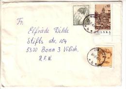 GOOD POLAND Postal Cover To GERMANY 1987 - Good Stamped: Persons ; Church - Covers & Documents