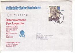 GOOD AUSTRIA Postal Cover To GERMANY 1988 - Good Stamped: Bayer - Storia Postale