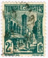 TUNISIA, FRENCH PROTECTORATE, MOSCHEA DI TUNISI, 1945, FRANCOBOLLO USATO, Mi 293, Scott 104A, YT 281 - Gebruikt