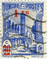 TUNISIA, FRENCH PROTECTORATE, MOSCHEA DI TUNISI, 1940, FRANCOBOLLO USATO, Mi 235II, Scott 148, YT 223 - Usados