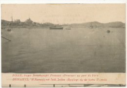 Bateau De Guerre Warship Au Pirée Athenes  Super Dreadnough " Provence " - Warships