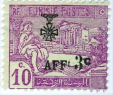 TUNISIA, FRENCH PROTECTORATE, 1923, FRANCOBOLLO NUOVO (MLH*), Mi 97, Scott B24, YT 83 - Nuovi