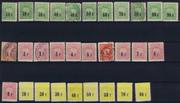 Switserland: Stempelmarken/Timbre Fiscal Canton Vaud  30 Pieces - Fiscales