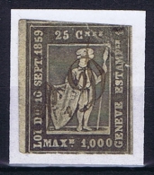 Switserland: Stempelmarken/Timbre Fiscal Geneve Has A Fold - Steuermarken