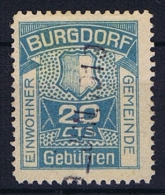 Switserland: Stempelmarken/Timbre Fiscal  Bergdorf Gebühren - Revenue Stamps