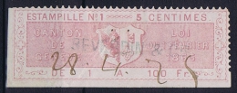 Switserland: Stempelmarken/Timbre Fiscal Canton Geneve - Revenue Stamps