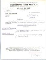 Courrier Commercial Ets Claude Paz & Silva - Electricité & Gaz Rares - Nice 28-04-1948 Pour SATCIE Marseille - Electricidad & Gas