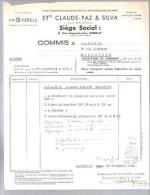 Courrier Commercial Claude Paz Silva - Electricité & Gaz Rares - 22-11-1948 Pour SATCIE Marseille - Electricidad & Gas