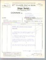 Courrier Commercial Claude Paz Silva - Electricité & Gaz Rares - 15-09-1948 Pour SATCIE / Moreno Marseille - Electricidad & Gas