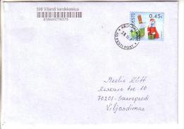 GOOD ESTONIA Postal Cover 2013 - Good Stamped: Christmas - Brieven En Documenten