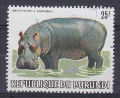 Burundi 1983 Mi. 1601     25 Fr Tier Animal Flusspferd Hippoportamus Hippo WWF Panda Issue Genuinely Used !! - Usati