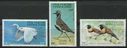 POLYNESIE 1982 - Oiseaux (Yvert 189/91) Neuf ** (MNH) Sans Trace De Charniere - Nuovi