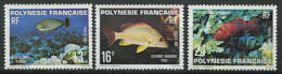 POLYNESIE 1981 - Poissons, Faune Marine (Yvert 160/62) Neuf ** (MNH) Sans Trace De Charniere - Ungebraucht