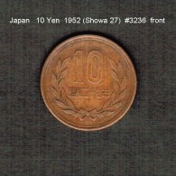 JAPAN    10  YEN  1952  (Hirohito 27---Showa Period)  (Y # 73) - Japon