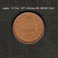 JAPAN    10  YEN  1971  (Hirohito 46---Showa Period)  (Y # 73a) - Giappone