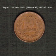 JAPAN    10  YEN  1971  (Hirohito 46---Showa Period)  (Y # 73a) - Giappone