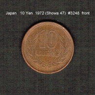 JAPAN    10  YEN  1972  (Hirohito 47---Showa Period)  (Y # 73a) - Japon