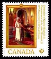 Canada (Scott No.2644 - 60e Couronnement De La Reine / 60th Queen Coronation) (**) Autocollant / Adhesive - NOTE - Ongebruikt