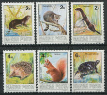 HONGRIE 1986 - Animaux, Tortue, Ecureuil, Herisson, .... (Yvert 3070/75) Neuf ** (MNH) Sans Trace De Charniere - Ungebraucht