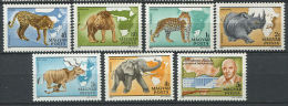 HONGRIE 1981 - Animaux, Lion, Rhinoceros, Elephant, .....(Yvert A 436/42) Neuf ** (MNH) Sans Trace De Charniere - Unused Stamps