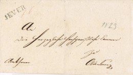 6146. Envuelta Prefilatelica JEVER (alemania ) 1823. Voprphila Oldenburg - Precursores