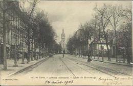 CPA De PARIS - Avenue D'Orléans - Eglise De Montrouge. - Arrondissement: 14