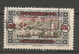 GRAND LIBAN -  Yv. N°  119 (o)   4pi  S 0pi25     République Cote  1,3 Euro  BE - Gebruikt