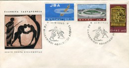 Greece- Greek First Day Cover FDC- "Balkan Games" Issue -11.9.1965 - FDC