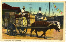 Carabao And Cart, Philippines - & Bullock Cart - Filipinas