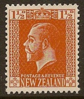 NZ 1916 1 1/2d KGV Wiggins Teape CP K17d HM X#ID2 - Unused Stamps