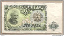 Bulgaria - Banconota Circolata Da 100 Leva - 1951 - Bulgarije