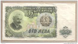 Bulgaria - Banconota Circolata Da 100 Leva - 1951 - Bulgarie