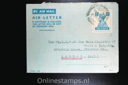 India: 1945 Airletter Tuticorin To Dutch Government In Exile In London - 1936-47  George VI