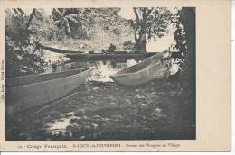 CONGO FRANCAIS - SAINT LOUIS DE L´OUBANGHI - Retour Des Pirogues Au Village - Congo Français