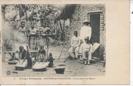 CONGO FRANCAIS - SAINT LOUIS DE L´OUBANGHI - Préparation Du Manioc - Congo Français