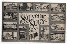 Cpa 94 - Souvenir De Sucy En Brie - 1915 (Ferme - Mairie - école - Pensionnat Etc... ) - Sucy En Brie