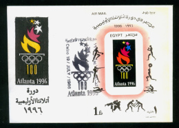 EGYPT / 1996 / AIRMAIL / SPORT / OLYMPIC GAMES / ATLANTA 96 / FDC - Brieven En Documenten