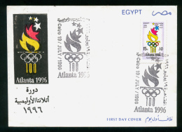 EGYPT / 1996 / SPORT / OLYMPIC GAMES / ATLANTA 96 / FDC - Brieven En Documenten
