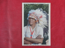 > Native Americans  -  Cherokee  Indian Chief    Not Mailed  -ref 1115 - Indiens D'Amérique Du Nord