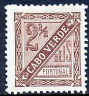 !										■■■■■ds■■ Cape Verde 1893 AF#24* Newspapers 2,5 Réis 11,5 (x7143) - Kapverdische Inseln