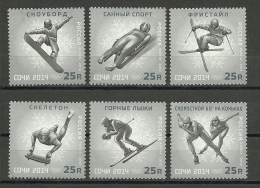 Russia / Olympics / Set 6 Stamps - Winter 2014: Sochi