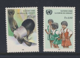 ONU GENEVE 1985 SURVIE DE L´ENFANT  SCOTT N°138/39  NEUF MNH** - Réfugiés