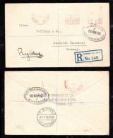 Great Britain 1930 Registered Meter Cover To Neukirch Germany - Storia Postale