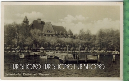 Schwedischer Pavillon Am Wannsee,  Verlag: S.S., Berlin,  Postkarte Mit Frankatur, Mit Stempel, BERLIN  2.7.34 - Wannsee