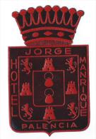 Hotel Jorge/Manrique/Espagne/ Vers 1945-1955     EVM3 - Etiquettes D'hotels