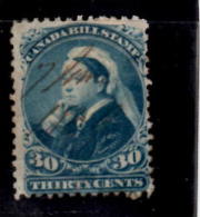 Canada 1868 30 Cent Bill Stamp  #FB49 - Fiscale Zegels